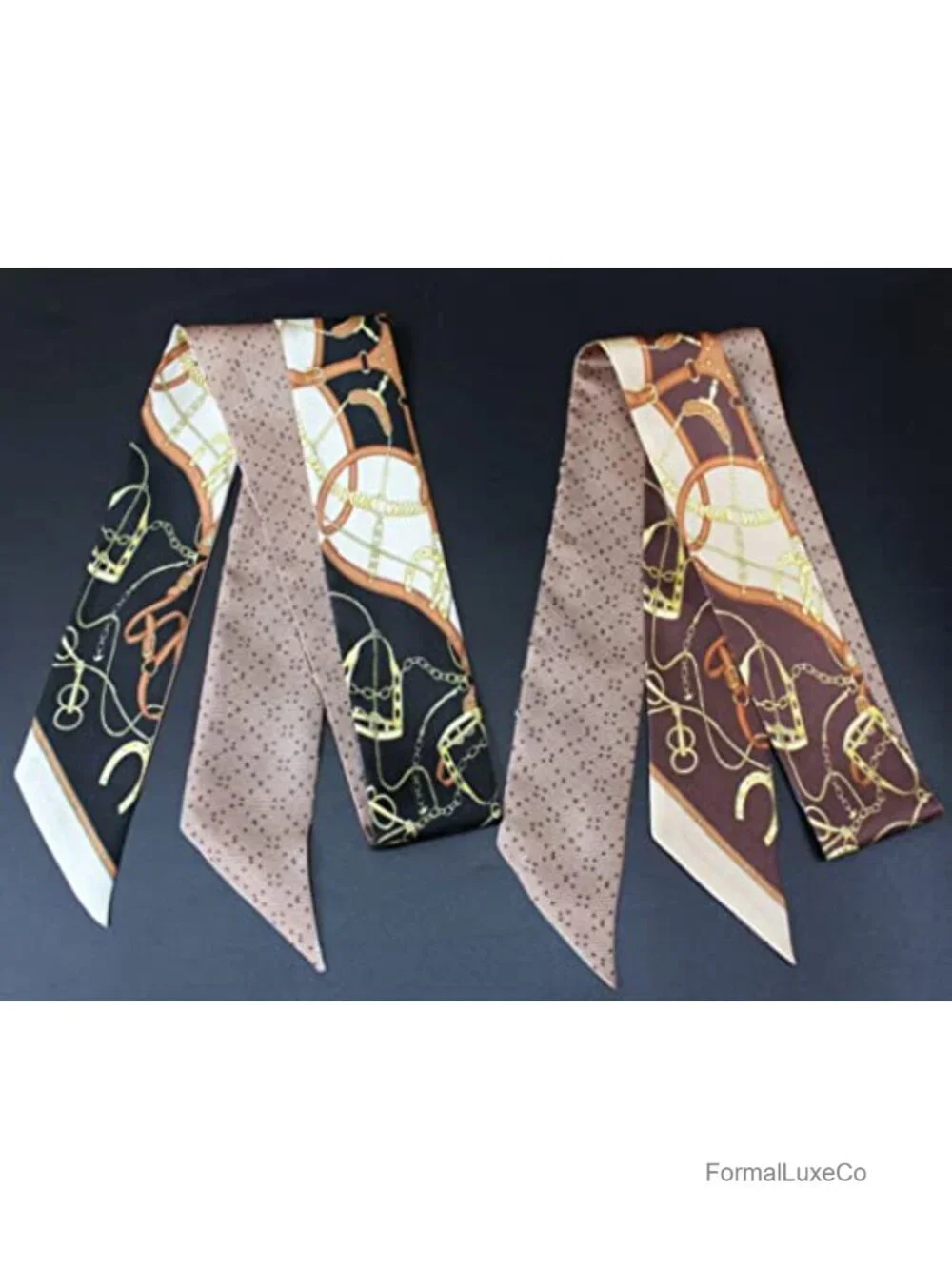 100% Mulberry Silk Scarf Multifunctional Necktie Hair Ribbon Bag Wrap